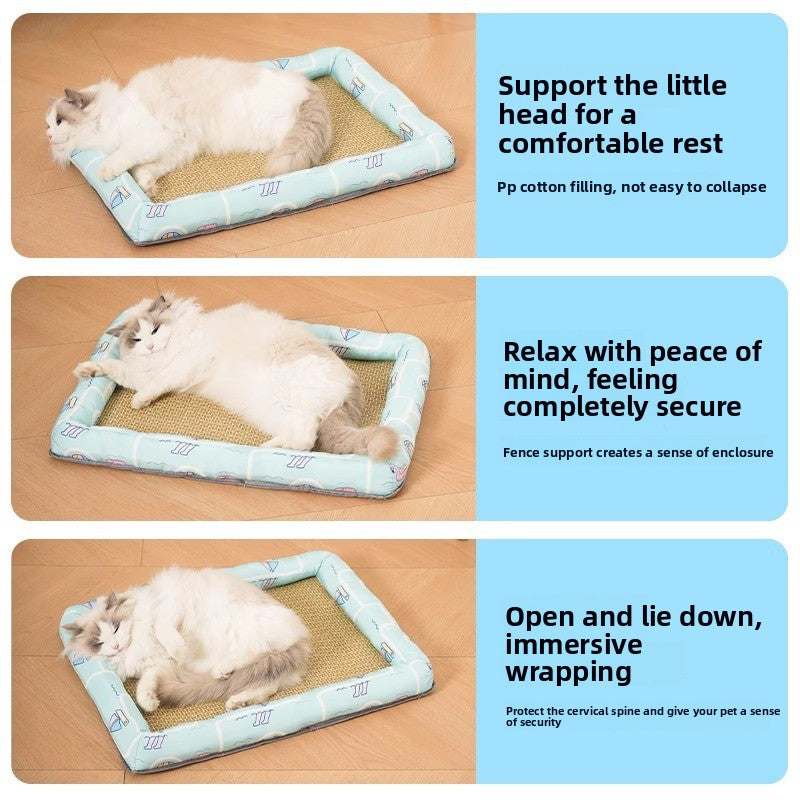 All Season Universal Pet Cooling Mat Bed Cushion for Bichon Dog Cat Summer