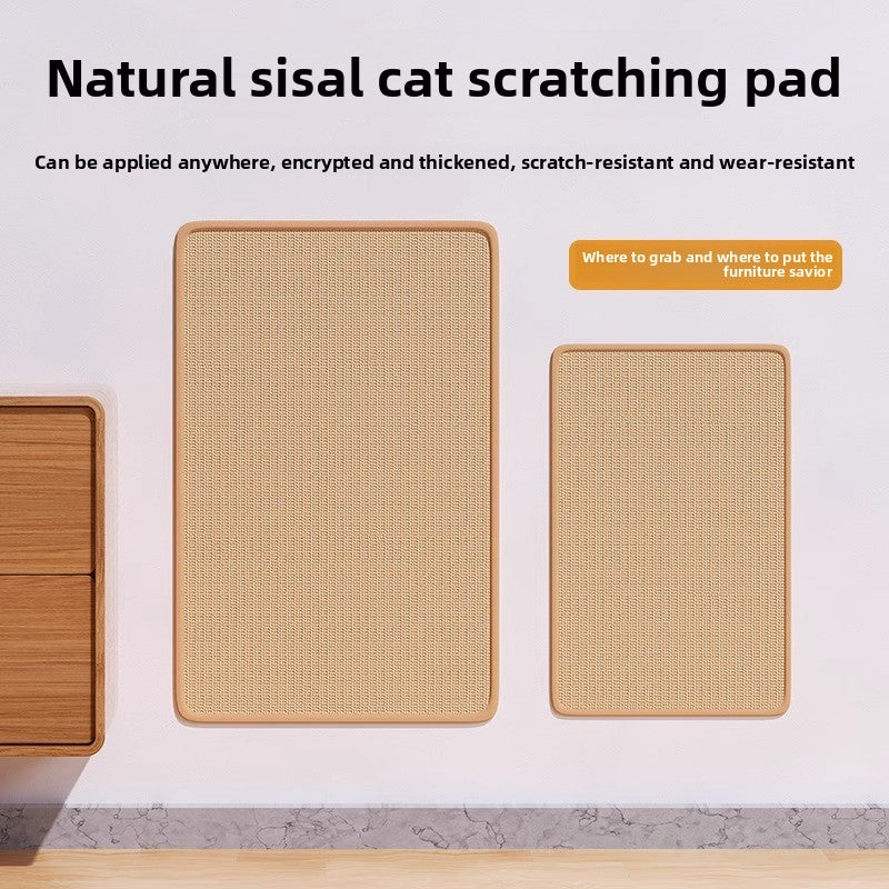 Vertical Wall Sticker Cat Scratch Board Sisal Material Wear Resistant Anti Scratch Sofa Pad Toy