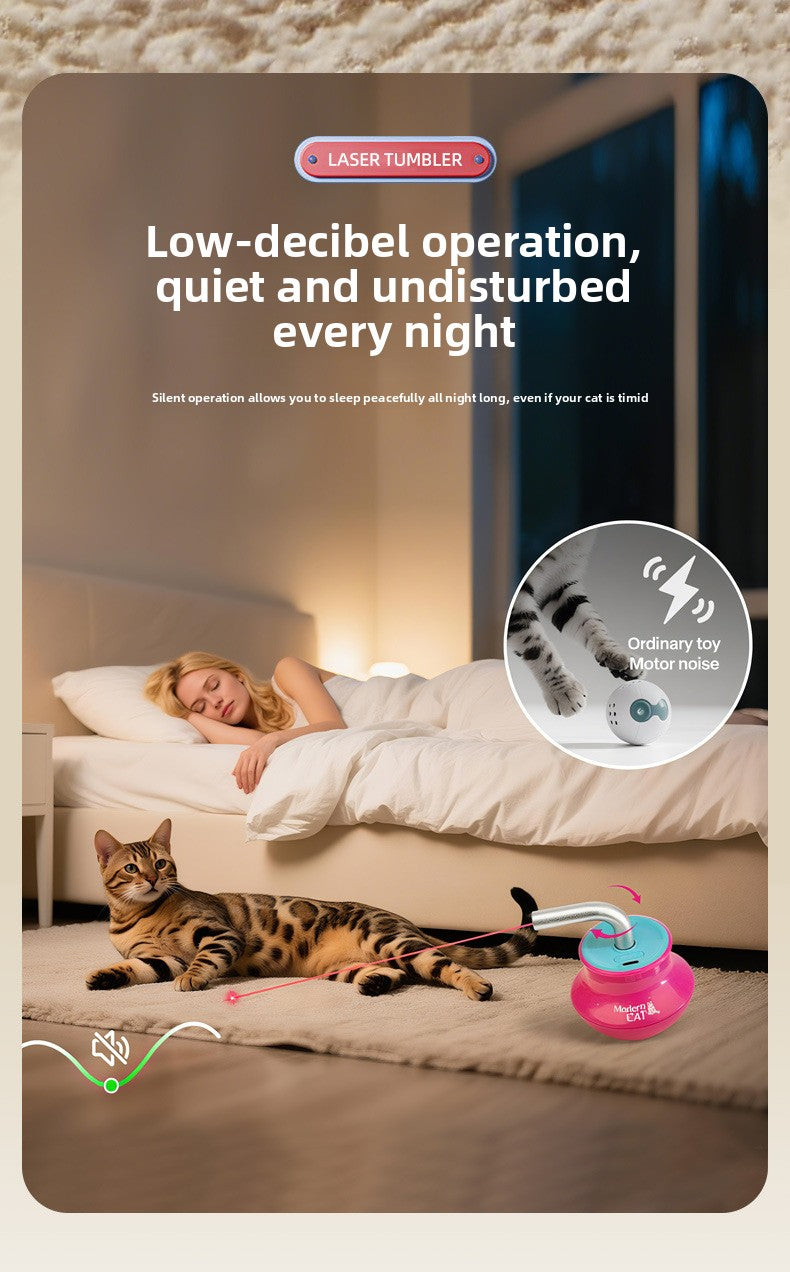 Infrared Laser SelfEntertaining Electric Pet Tumbler Cat Toy