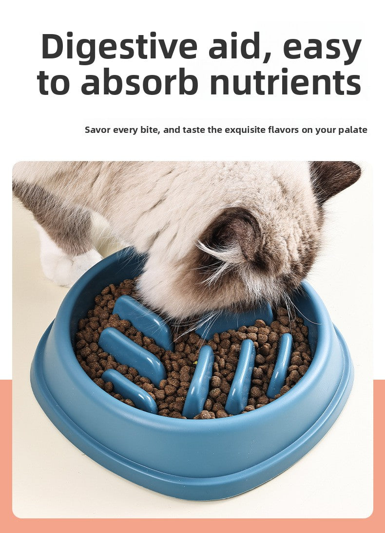 Dog Bowl Cat Bowl Slow Feeder Dog Anti-Choke Slow Feeder Food Bowl Large Capacity Feeder Non-Slip Anti-Tip Pet Bowl