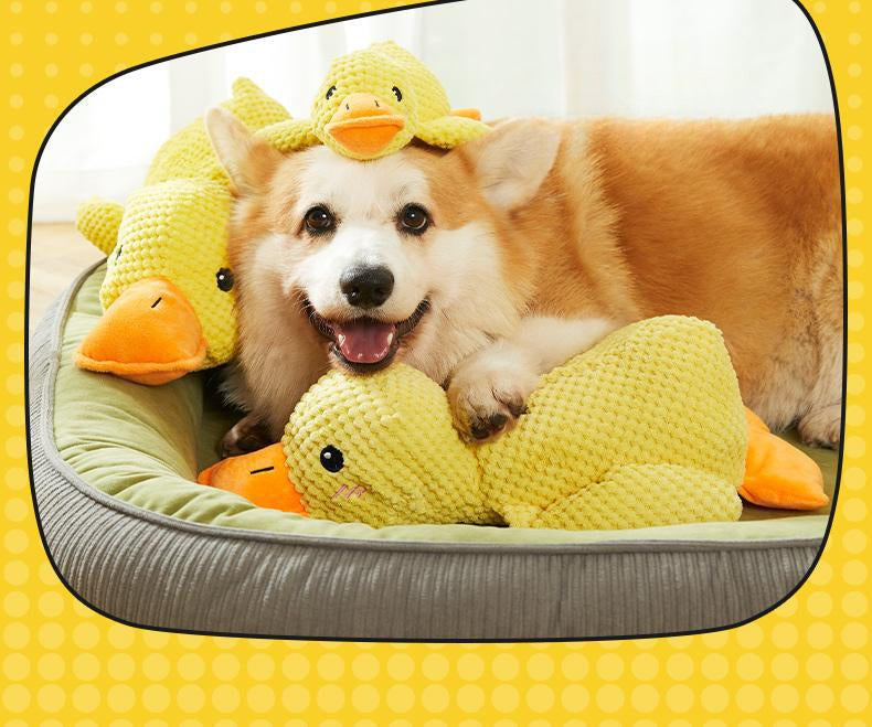 Dog Puppy Plush Doll Relieving Stuffy Self Hi Sound Bite Resistant Toy