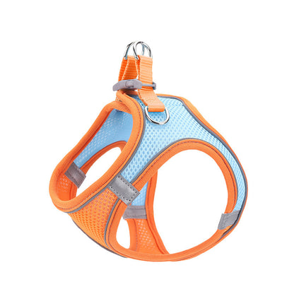 New Pet Vest-Style Pet Harness Reflective Breathable Cat Dog Leash Walking Leash Dropshipping