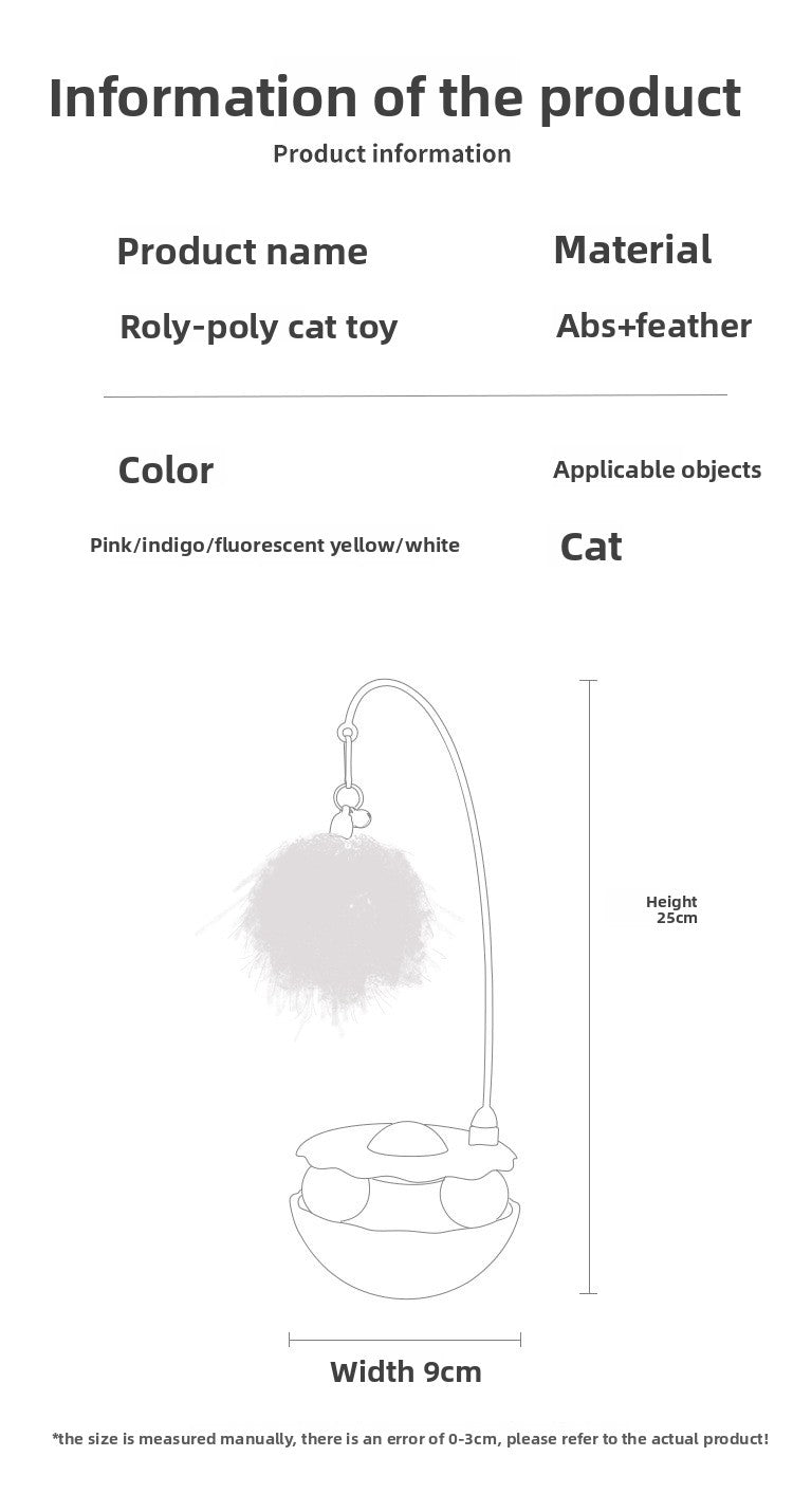 Rotating Ball Kitten Toy Self Fun Durable Cat Teaser Supplies