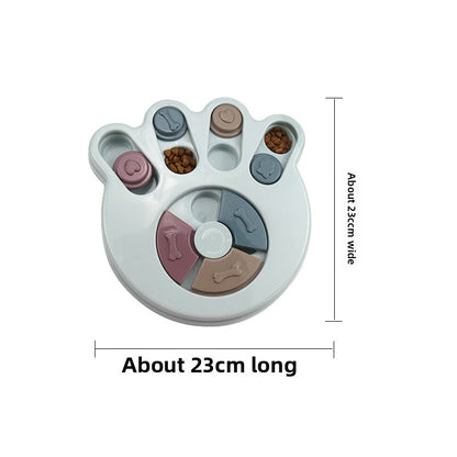 Interactive Pet Dog Puzzle Slow Feeder Leak Proof Durable Dog Bowl
