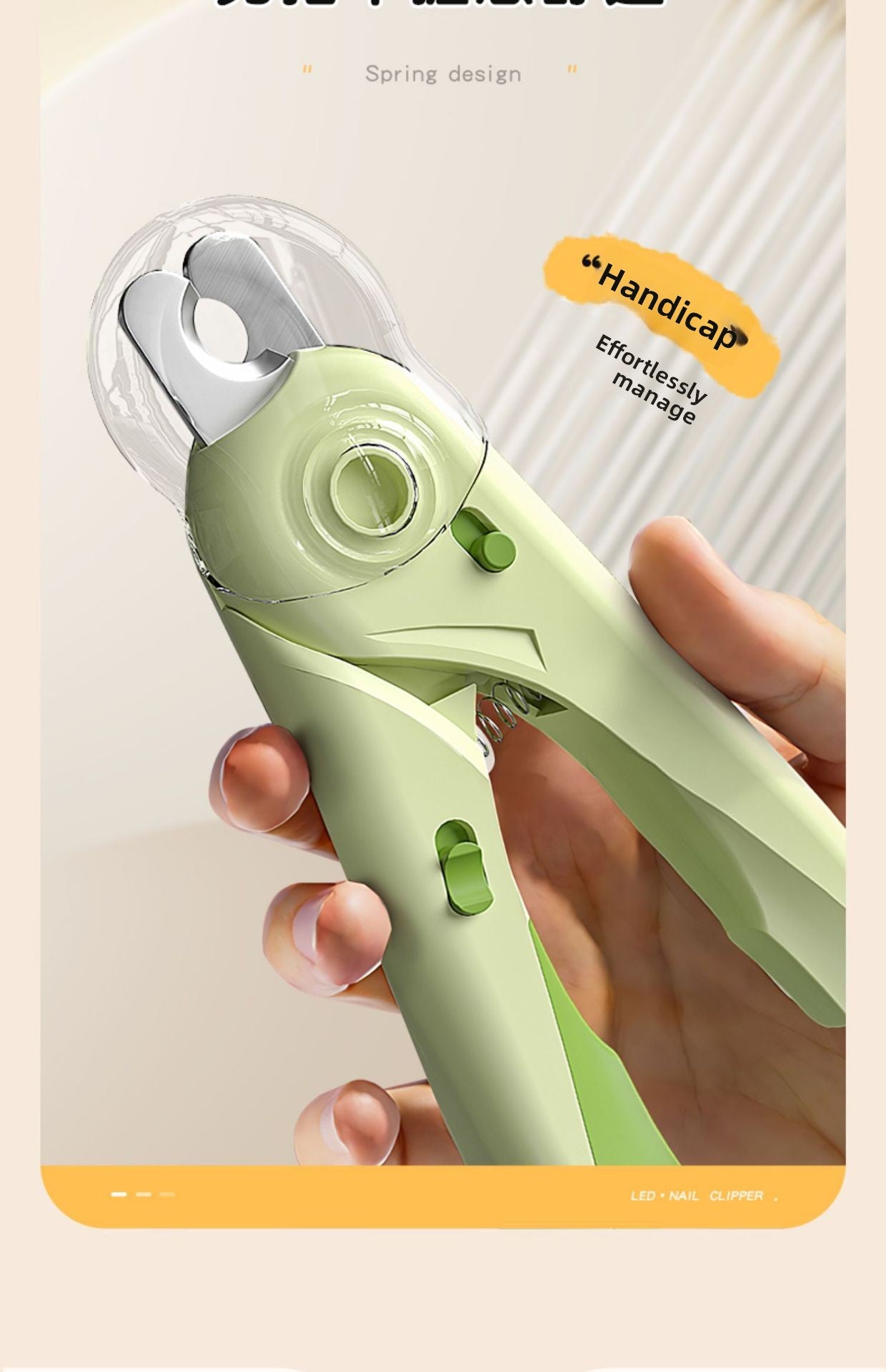 Beginner Friendly Cat Dog Nail Clipper with Light and Bloodline Indicator