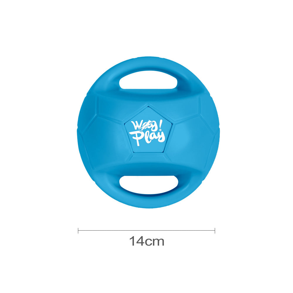 Squeaky Interactive Ball for Dogs Outdoor Tug of War Fun Teeth Cleaning Chew Toy