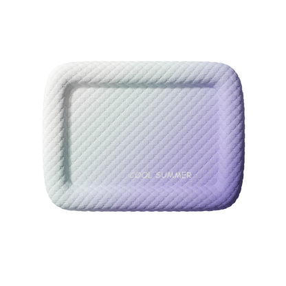 Ice Silk Cooling Pet Bed for Dogs and Cats Summer Cooling Mat with Ice Gel Pad Elevated Dog Bed for Hot Weather Pet Supplies