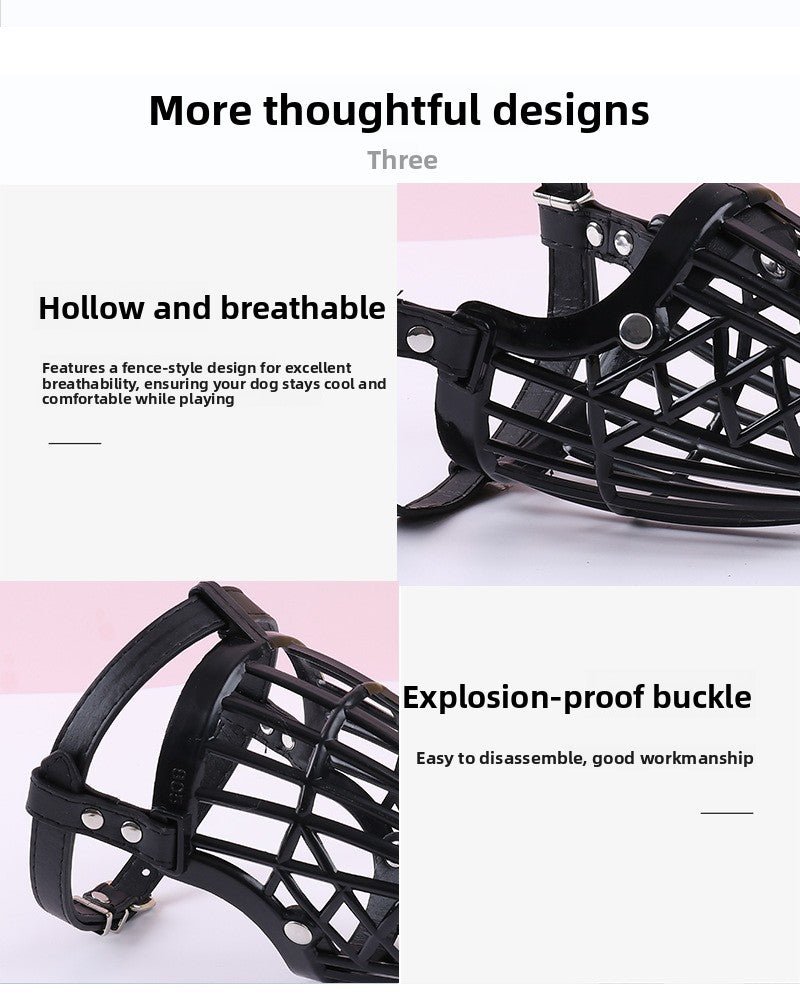 Anti Bite Soft Plastic Large Dog Muzzle Breathable Mesh for Golden Retrievers