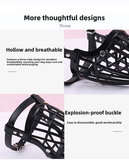 Anti Bite Soft Plastic Large Dog Muzzle Breathable Mesh for Golden Retrievers