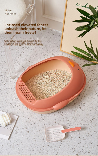New Cat Supplies Extra Large SemiEnclosed Duckling Themed Cat Toilet