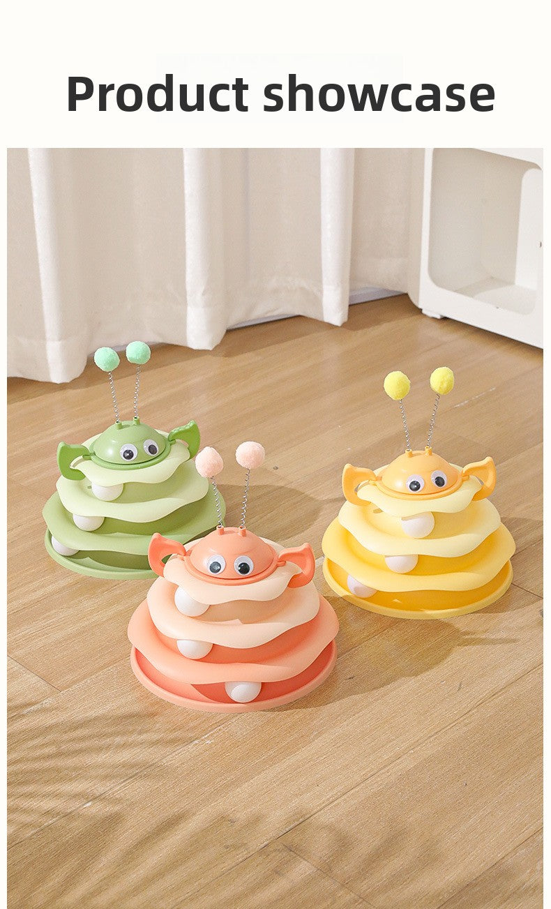 Cat Toy Little Bee Ice Cream Play Plate Self Entertainment Boredom Buster In Stock