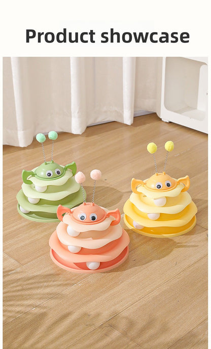 Cat Toy Little Bee Ice Cream Play Plate Self Entertainment Boredom Buster In Stock