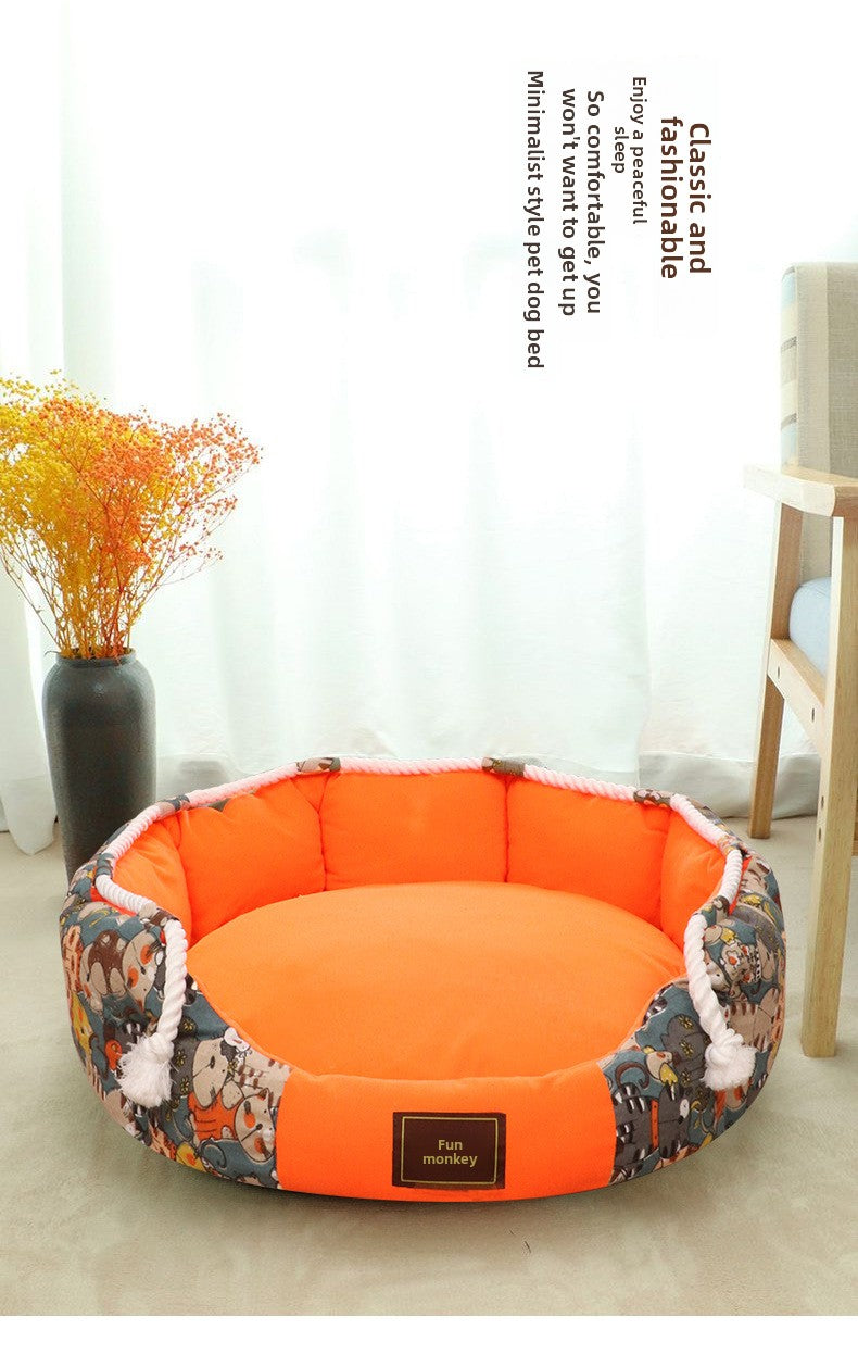 Universal Detachable Washable Pet Bed for Dogs Cats Large Medium Small Summer Cooling Mat