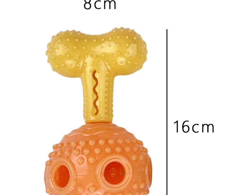 Interactive Dog Chew Toy with Treat Dispenser Durable Silicone Puppy Training Toy for Teddy Small Medium Dogs