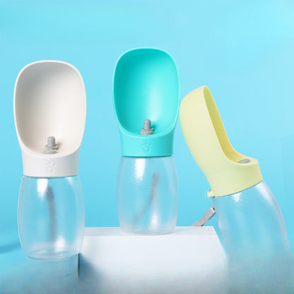 Portable Pet Water Bottle for Dogs and Cats Leak Proof Outdoor Travel Water Dispenser with Foldable Bowl