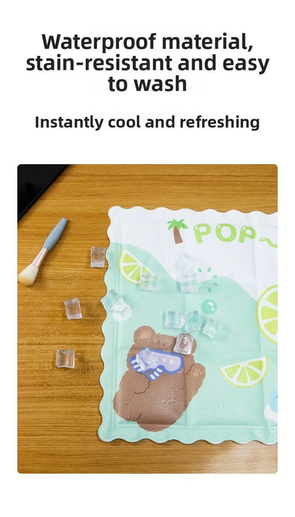 Pet Summer Heat Relief Ice Pillow No Water Needed Physical Cooling Artifact Pad