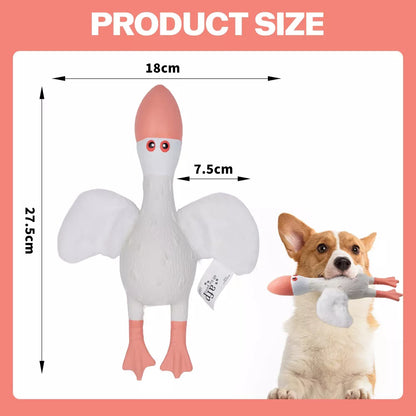 Squeaky Plush Wing Dog Toy PU Foam Chew for Teeth Cleaning