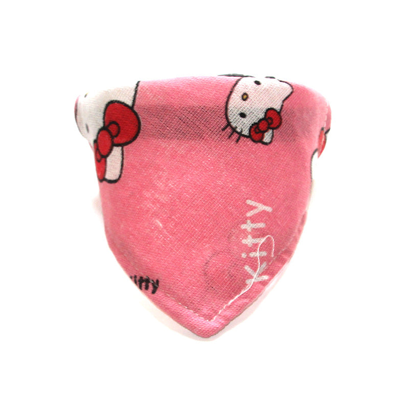 Pet Triangle Scarf Dog Scarf Cat Collar Christmas Small Dog Bib Japanese Style Cute Sweet Style