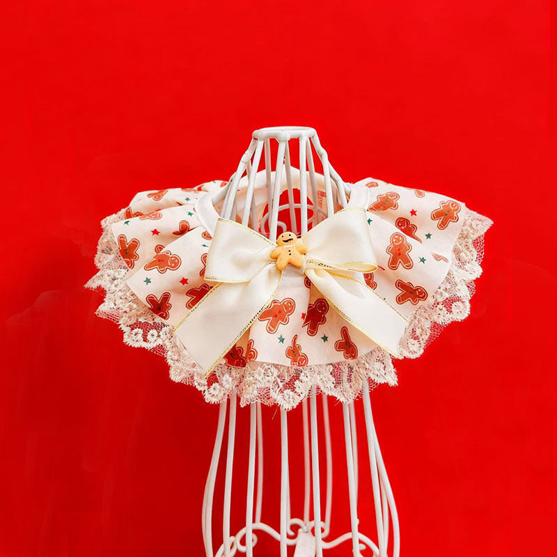 Christmas Special Pet Saliva Towel Scarf for Dogs Cats Festive Triangular Bib Decor