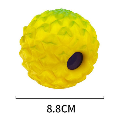 Extremely Durable Indestructible Dog Chew Toy Ball for Aggressive Chewers Interactive Rolling Self Entertainment with Squeaker Sound Golden Retriever German Shepherd