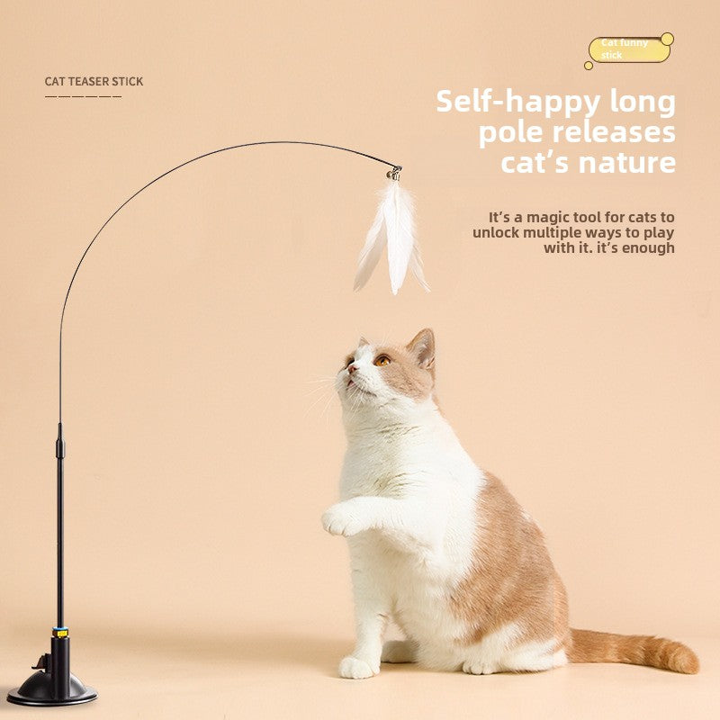 Pet Cat Toy with Strong Suction Cup for Endless Fun