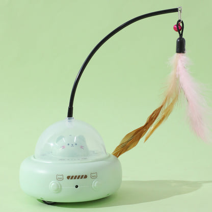 Rechargeable Electric Cat Toy Teaser Wand Laser Light Infrared Entertainment