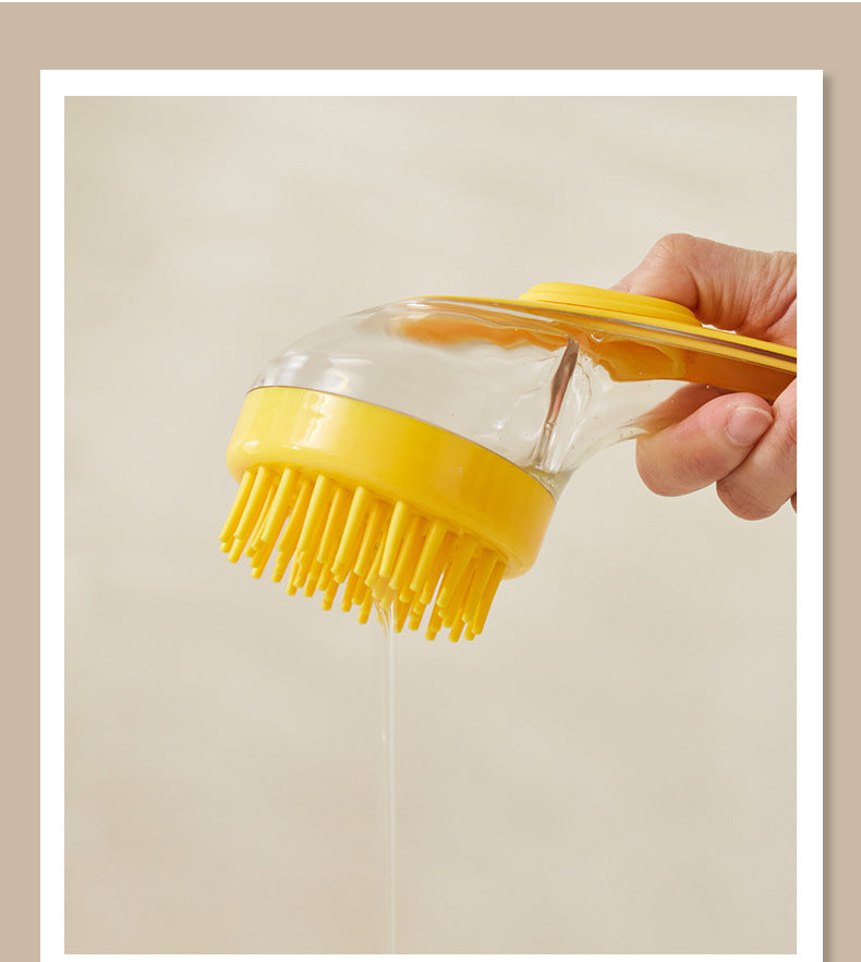 Silicone Pet Dog and Cat Bath Massage Brush Supplies