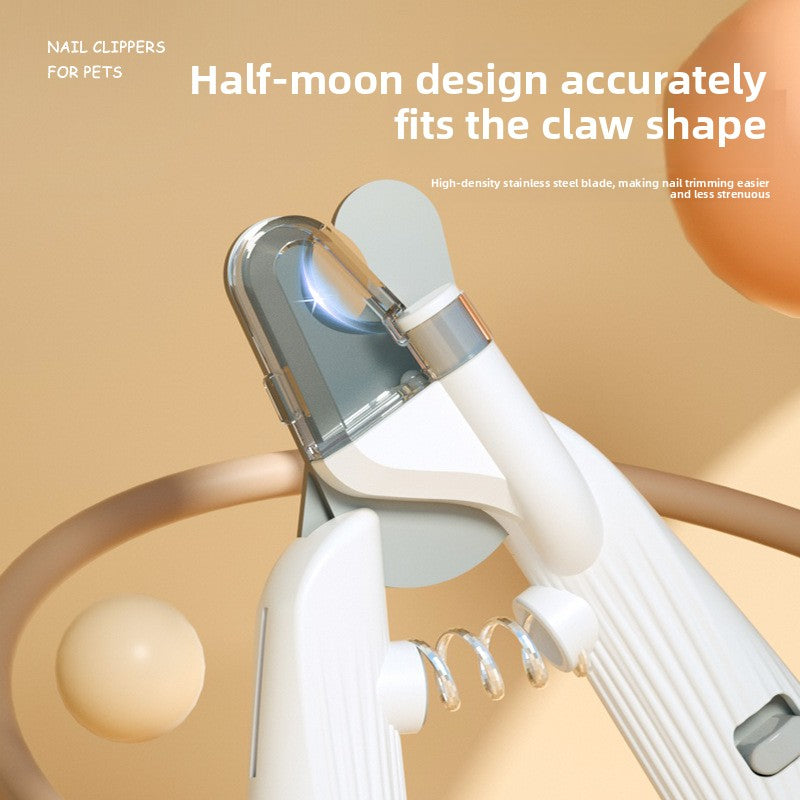 New Pet Nail Clippers with LED Light for Blood Line Observation, Dog Nail Clippers for Beginners, Pet Supplies