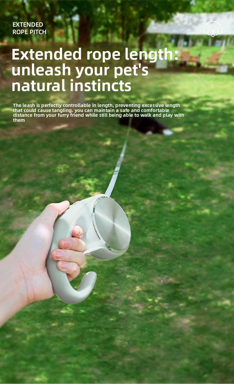 Retractable Dog Leash 16 FT Strong Nylon Rope with Anti Slip Handle Safety Lock for Medium Large Dogs and Cats Walking Running