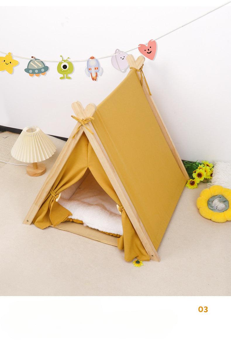 Pet Tent Dog House All-Season Universal Detachable Washable Enclosed Indoor Cat Winter Warm Cat Tent Cat House