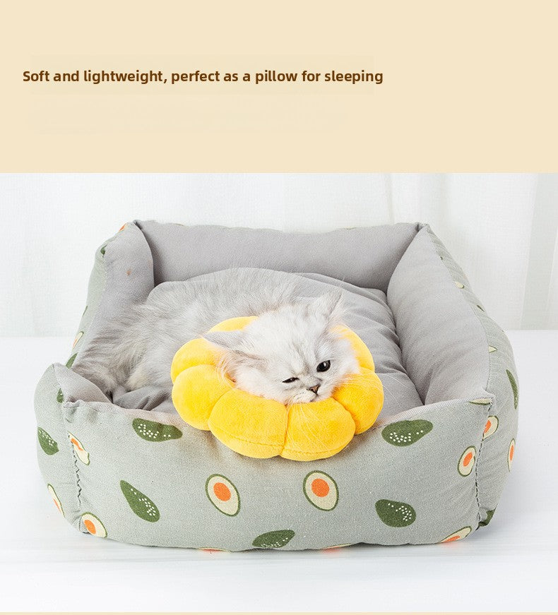 Sunflower Elizabethan Collar Pet Collar Cat Elizabethan Collar Dog Collar Neutering Anti-Lick Collar