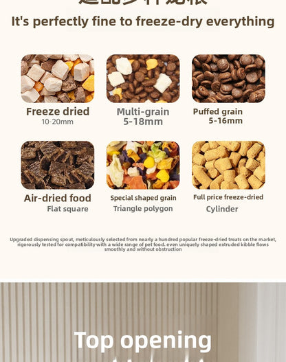 Cat Water Fountain Combined with Automatic Pet Feeder and Flowing Drinking Water Bowl