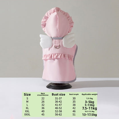 Waterproof Pet Raincoat Full Coverage Four Legged Design for Small and Medium Dogs Summer Outdoor Adventure Cartoon Teddy Dog Clothes