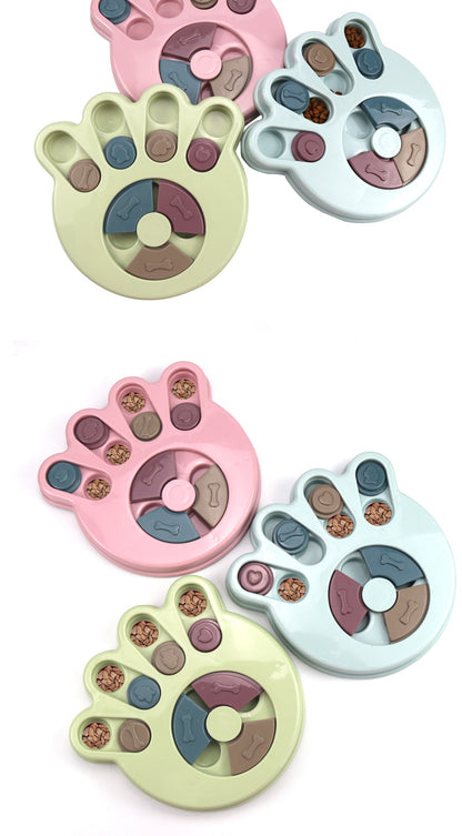 Interactive Pet Dog Puzzle Slow Feeder Leak Proof Durable Dog Bowl