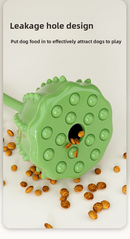 Interactive Dog Treat Dispensing Ball Toy Durable Chew Resistant Self-Play Pet Toy for Boredom Relief Mental Stimulation and Teeth Cleaning