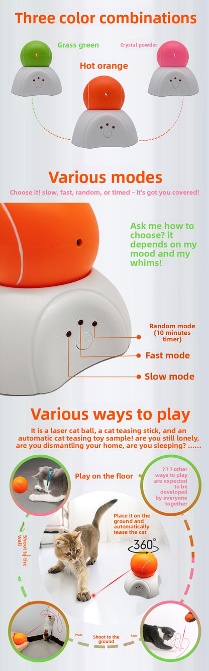 Pet Supplies: Automatic Rotating Laser Electric Cat Toy
