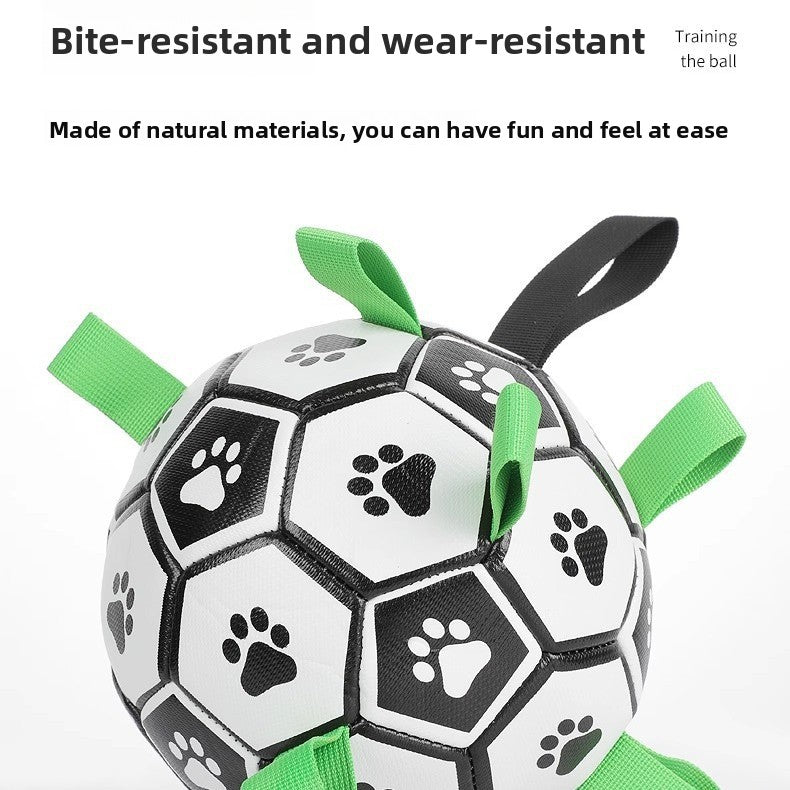 Durable Puppy Chew Football Interactive Toy for Small Large Corgi Dogs