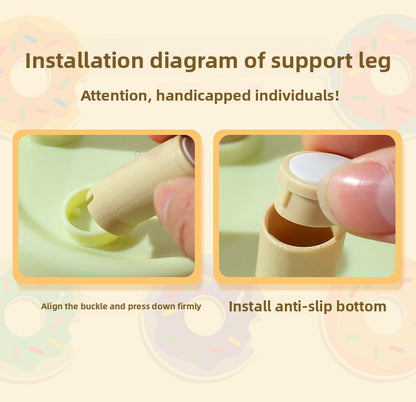 Pipitao 4-Legged Donut Cat Bowl Non-Slip Pet Food Dish Original Boxed Gift for Cats Kitten Feeding Bowl with Elevated Design