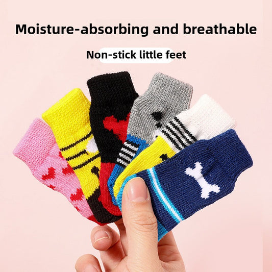 Premium Pet Socks for Dogs with Grippy Soles