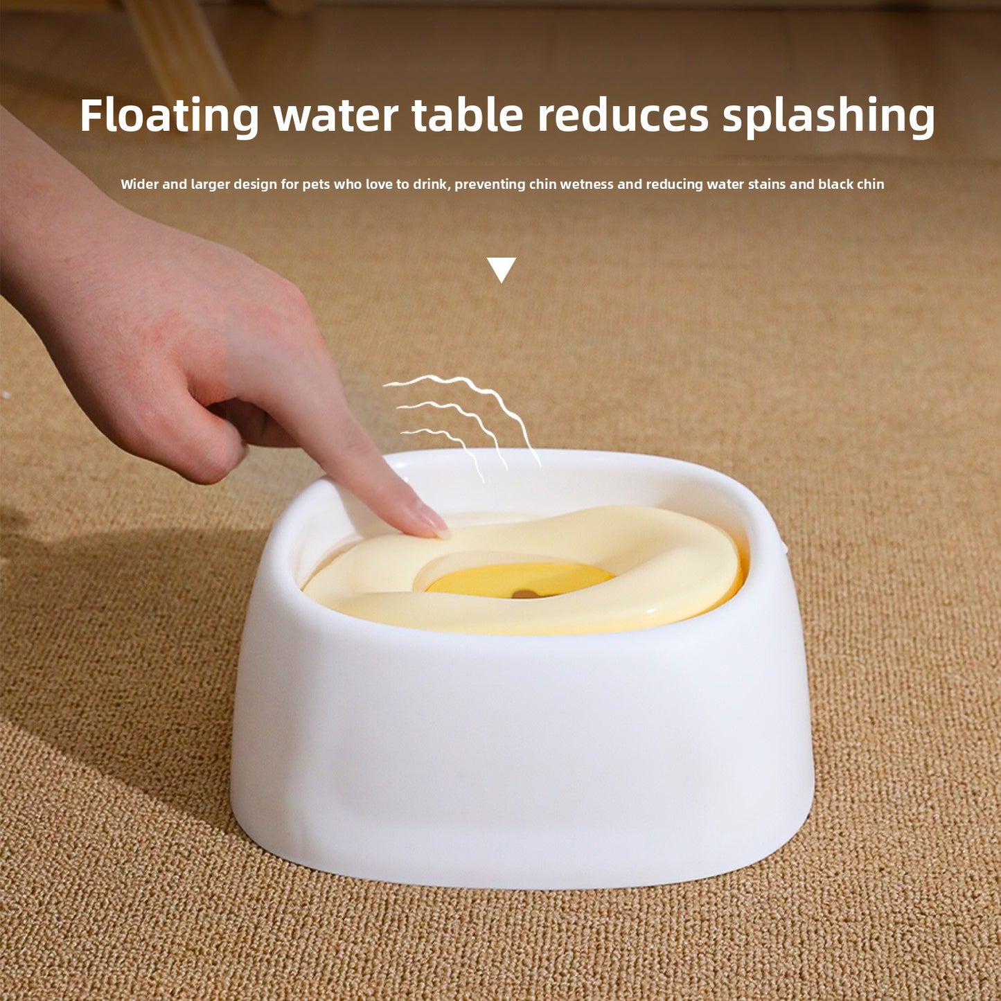 Floating Starfish Style Water Bowl Cat Drinking Equipment Anti Splash