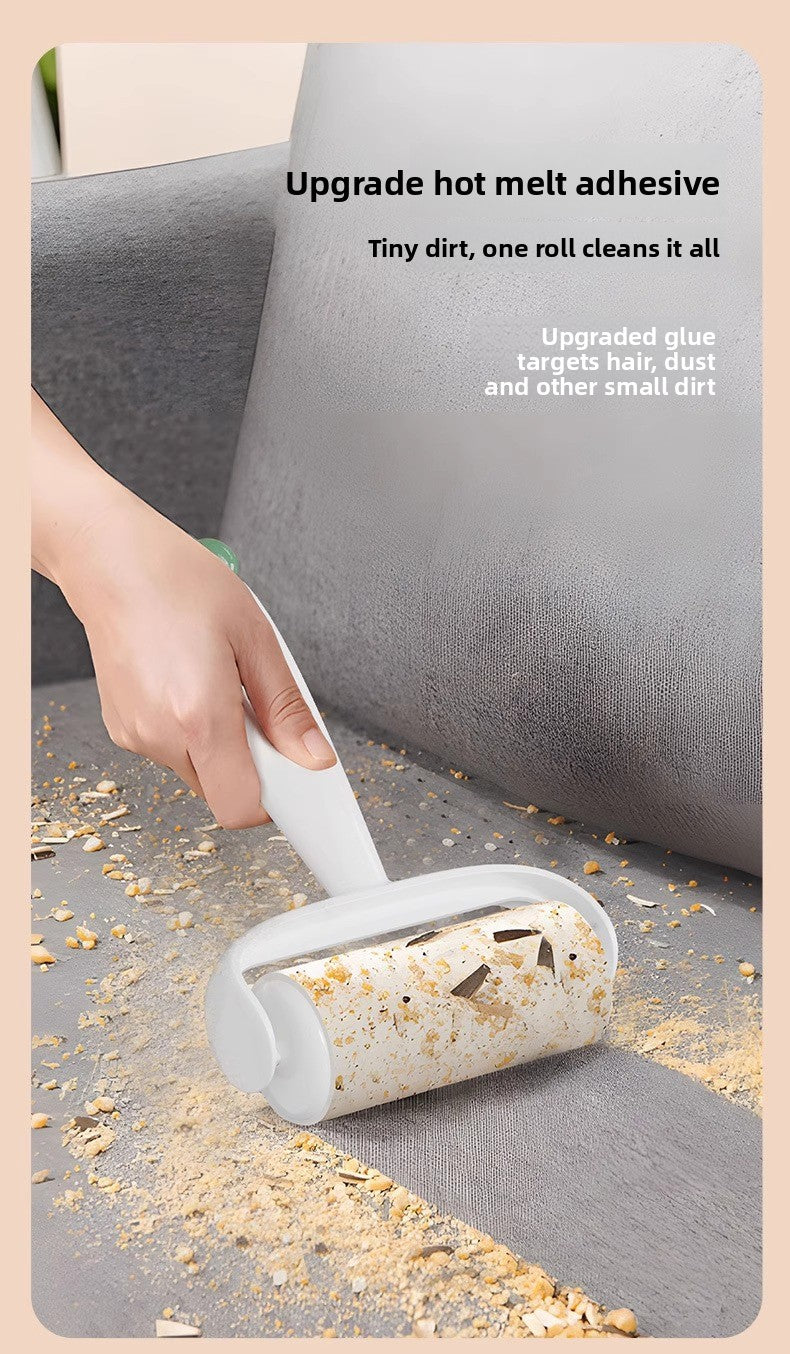 Tearable Carrot Lint Roller Strong Brush for Clothes Pet Hair with Replaceable Paper