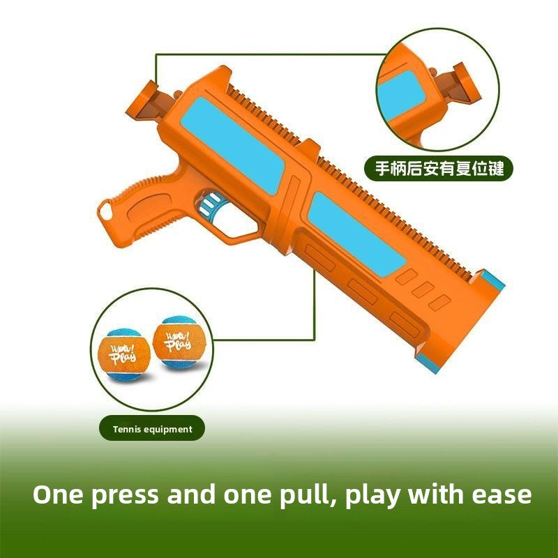 Handheld Launcher Ball Gun Dog Toy Interactive Training Ejection Ball Pet Toy Ball Machine Boredom Relief