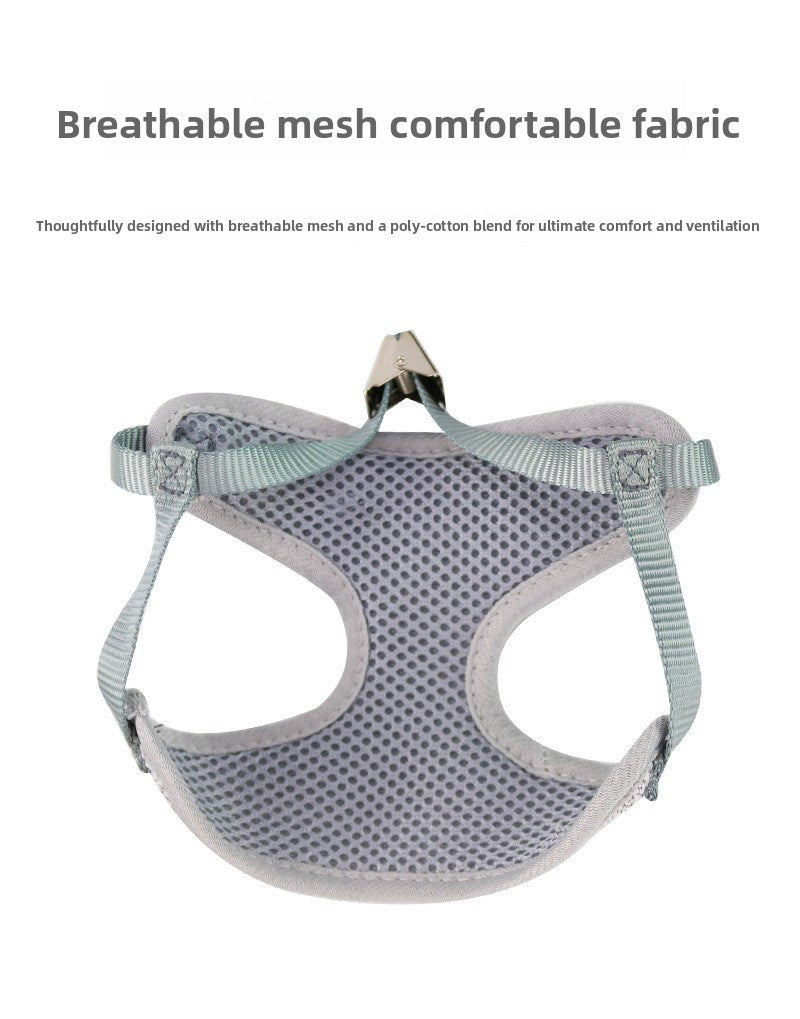 New Bowknot Design Cat Leash Vest-Style Adjustable Walking Harness