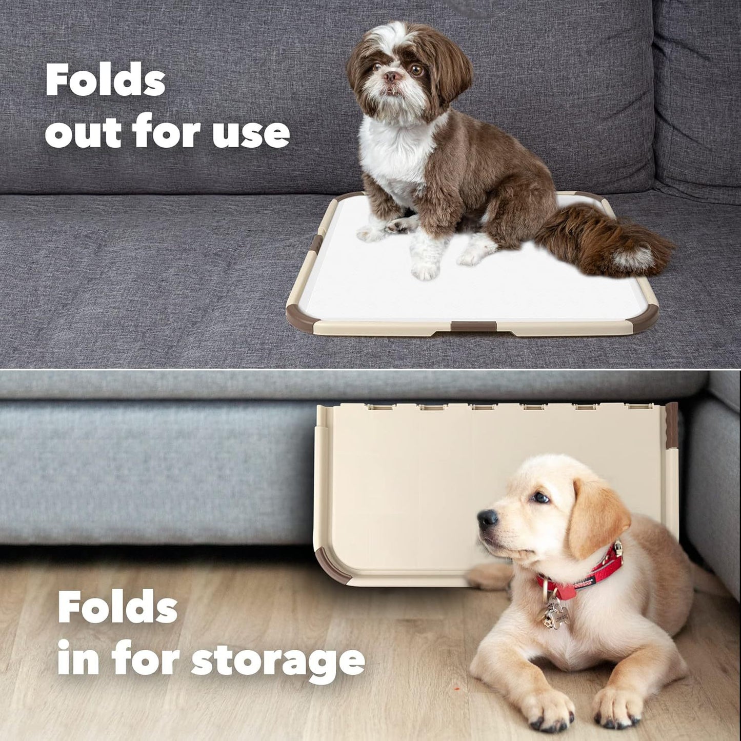 Extra Large Pet Toilet Portable Foldable Diaper Clip Dog Pee Dog Toilet Training Tray Pad