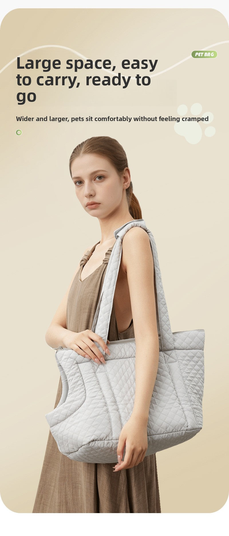 Cute Cat Carrier Backpack for Travel Large Capacity Breathable Pet Handbag Portable Dog Shoulder Bag Outgoing Puppy Crossbody Carrier