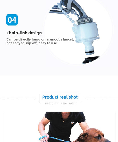Pet Bathing Artifact Dog Cleaning and Grooming Tool Pet Bathing Spray Head Massage Shower