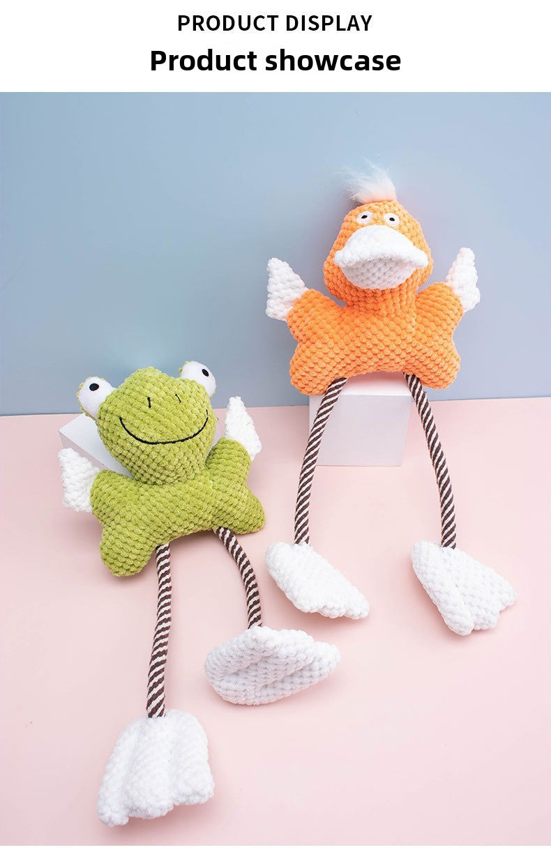 Indestructible Plush Dog Toy for SelfEntertainment Durable Chew Sound Pet Supplies