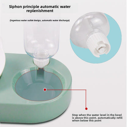 Slanted Neck Protection Automatic Water Refill Pet Bowl for Cats