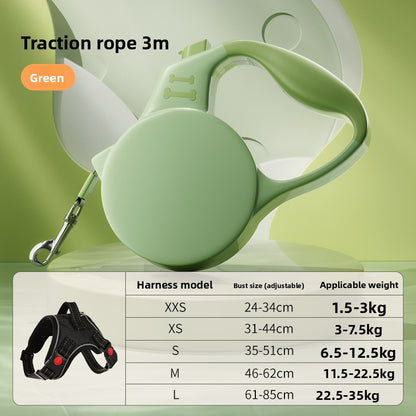 Anti Escape Automatic Retractable Walking Rope Leash for Teddy Corgi Small Medium Dogs Cats