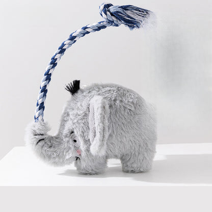 Durable Dinosaur Plush Dog Toy with Squeaker Interactive Chew Toy for Small Medium Dogs Tough Chewers Pet Supplies Puppy Teething